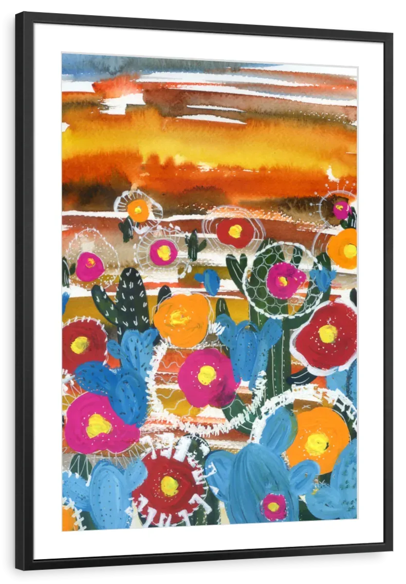 A Cactus Desert Wall Art