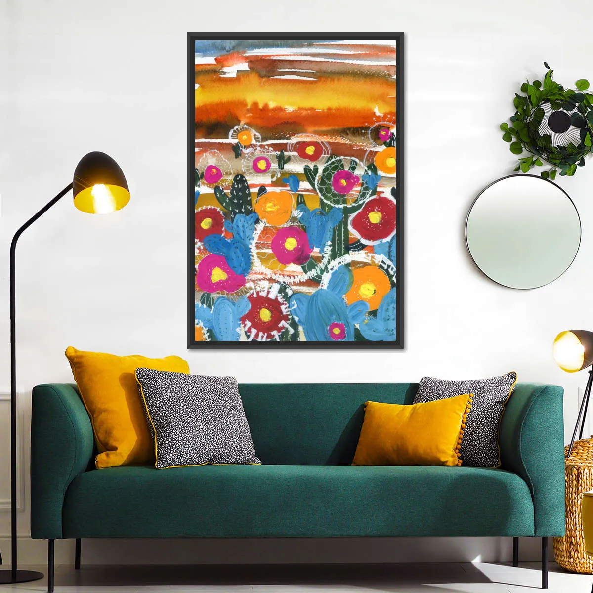 A Cactus Desert Wall Art