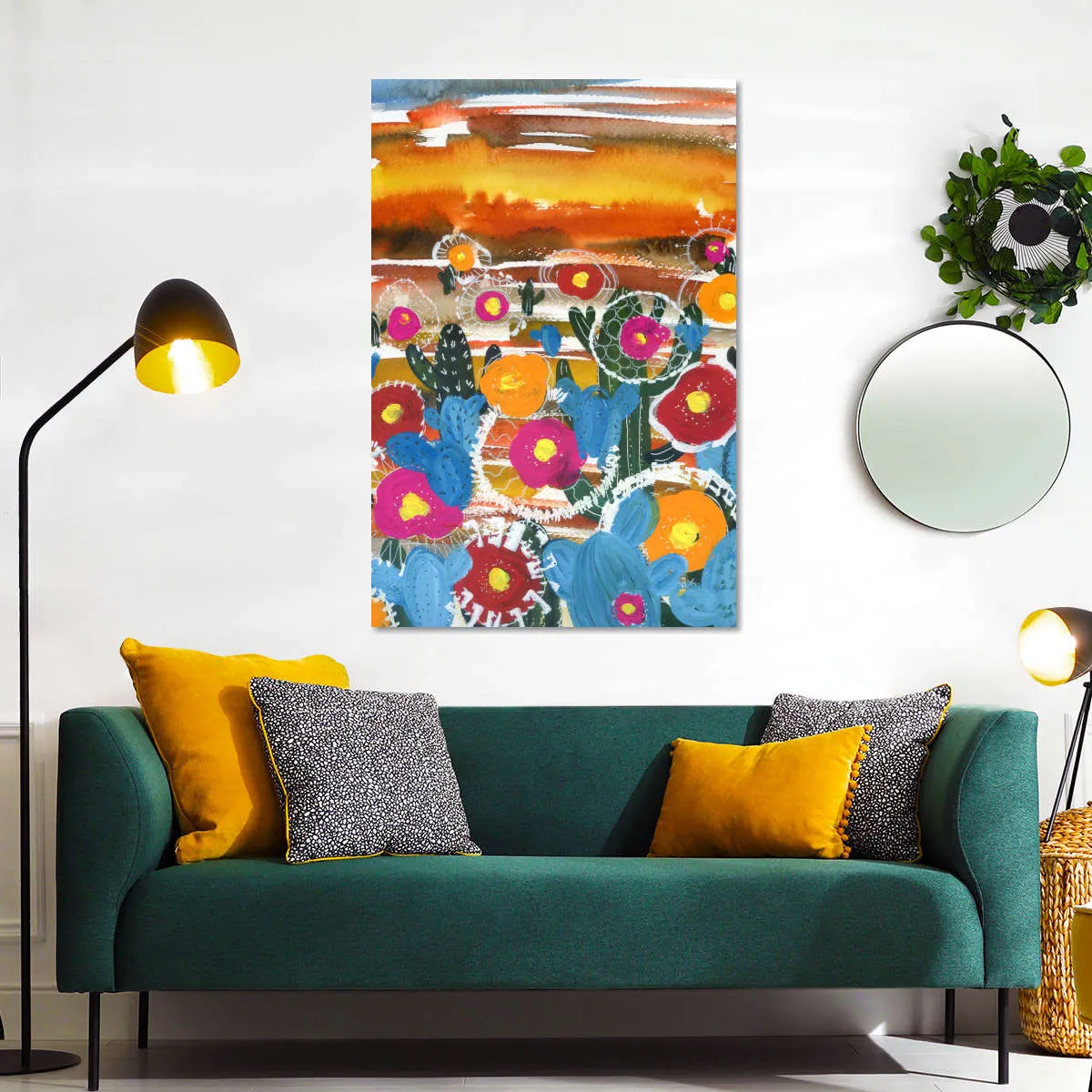A Cactus Desert Wall Art