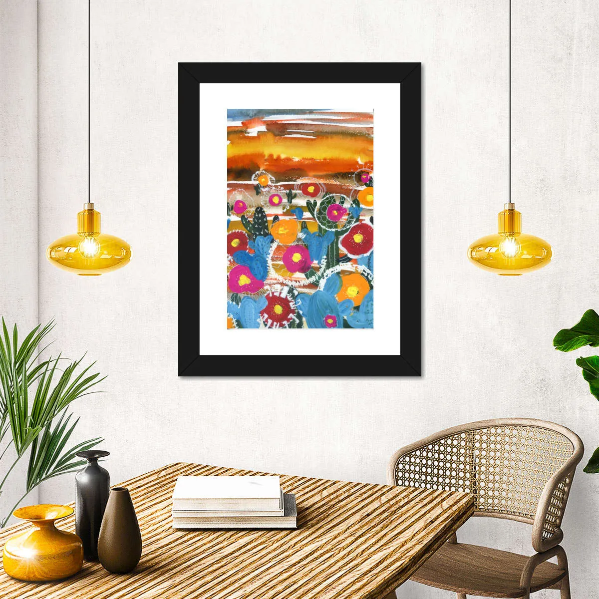 A Cactus Desert Wall Art