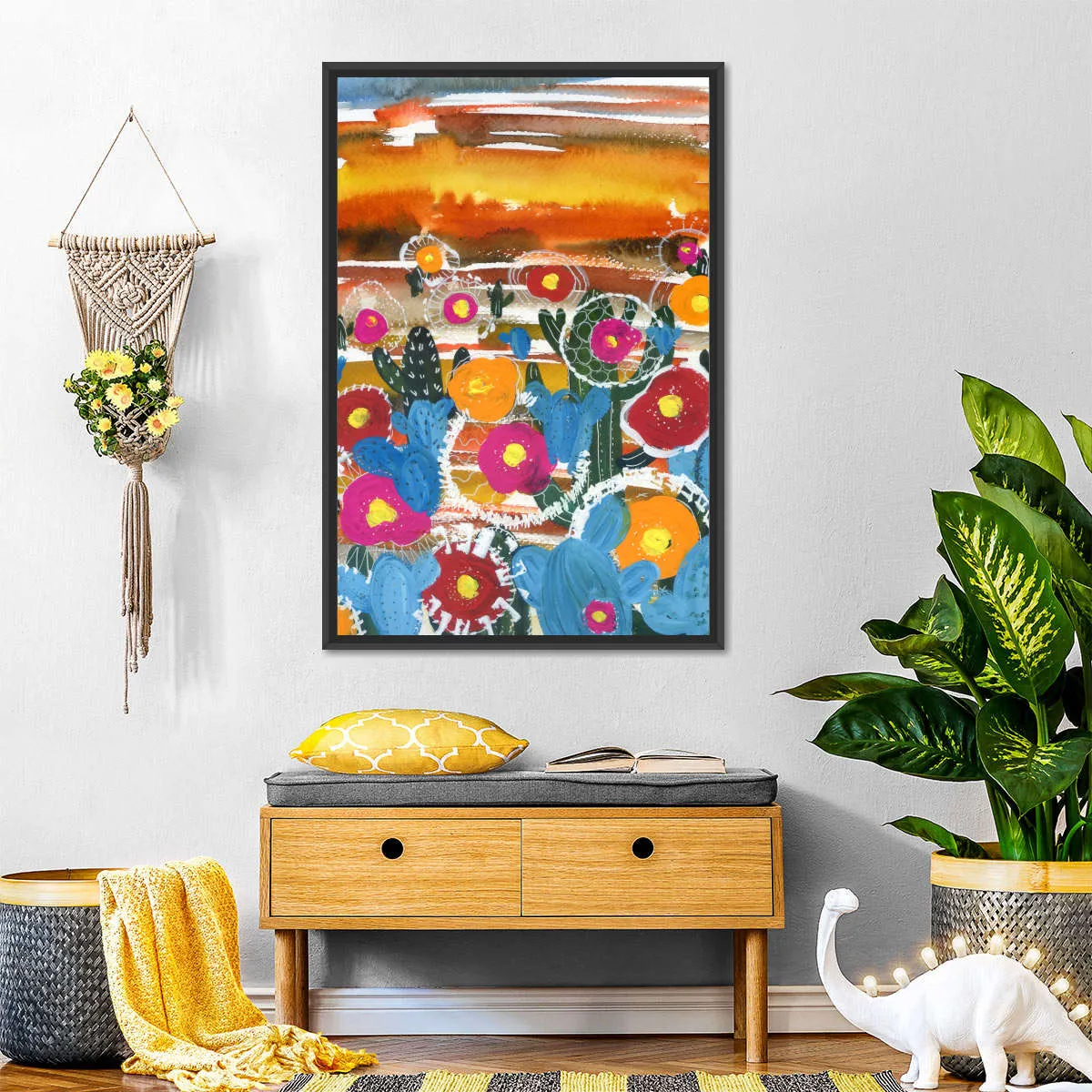 A Cactus Desert Wall Art
