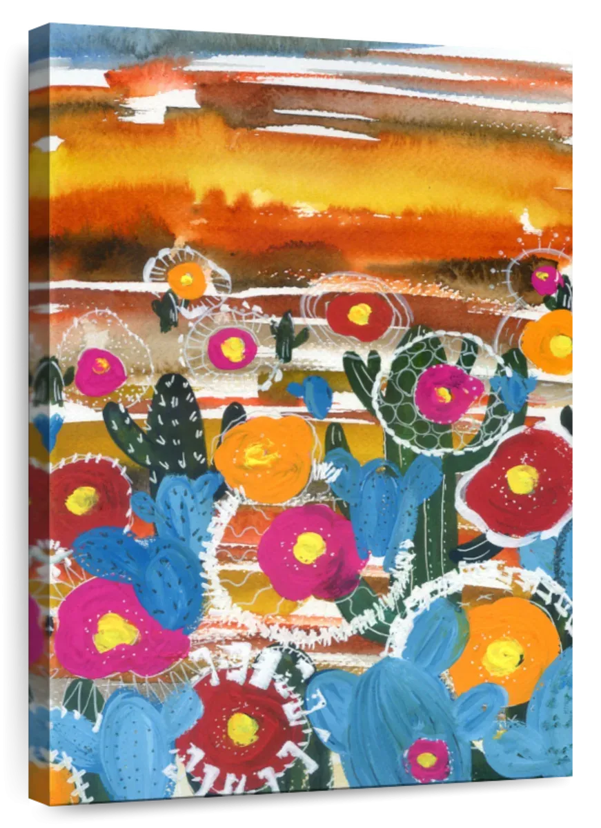 A Cactus Desert Wall Art