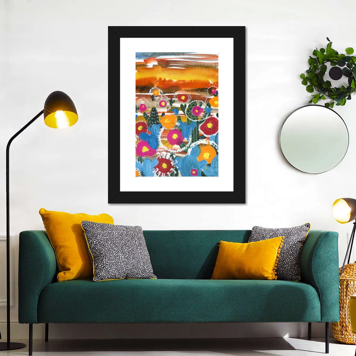 A Cactus Desert Wall Art