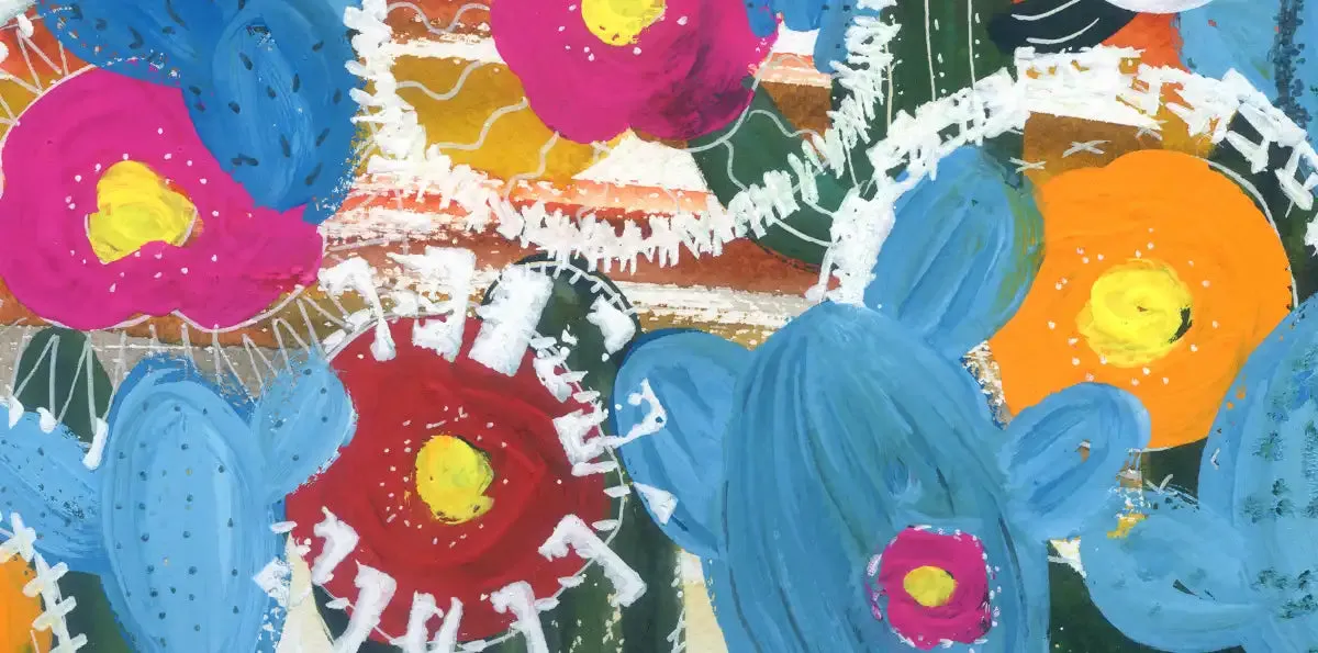 A Cactus Desert Wall Art