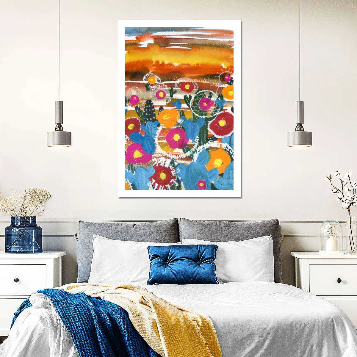 A Cactus Desert Wall Art