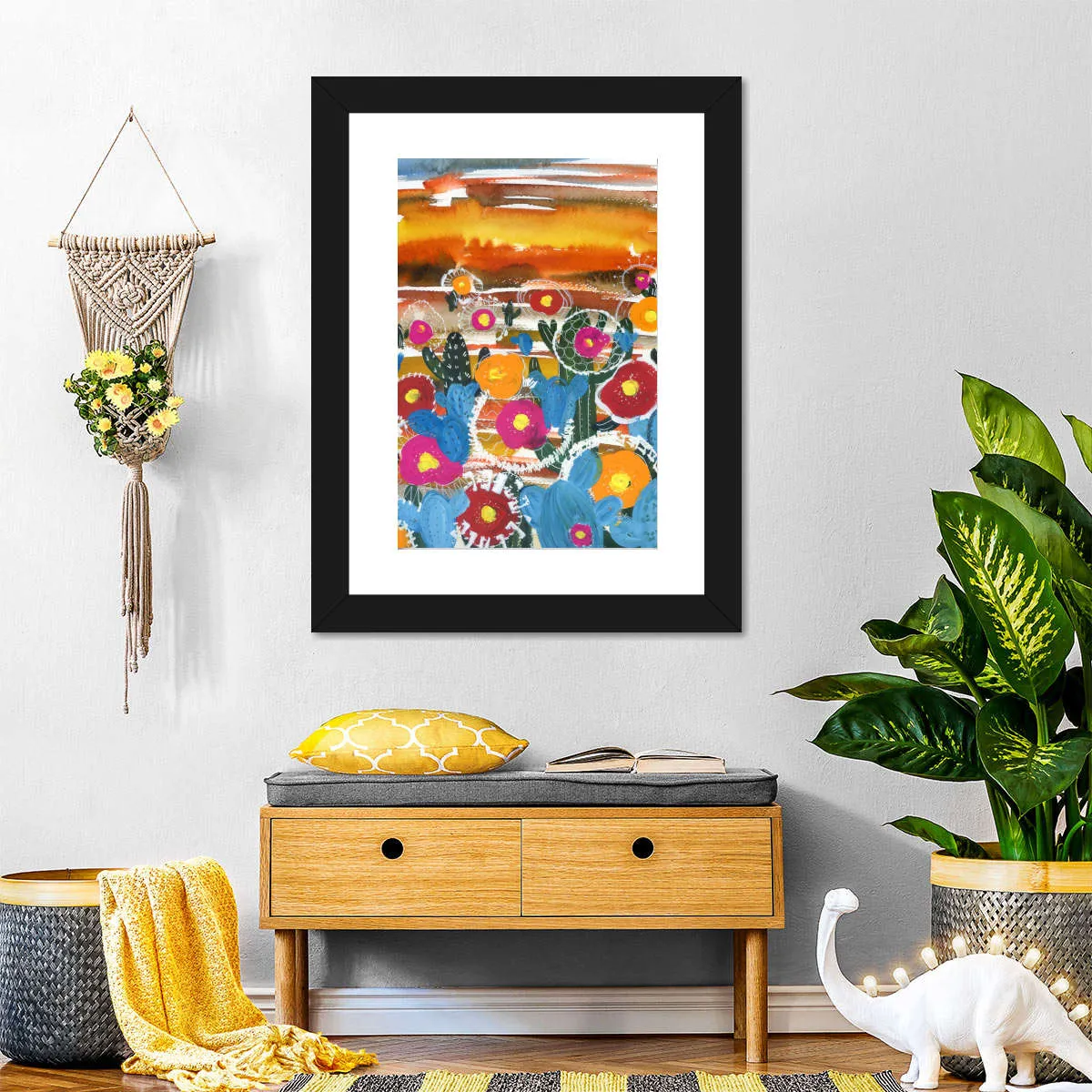 A Cactus Desert Wall Art