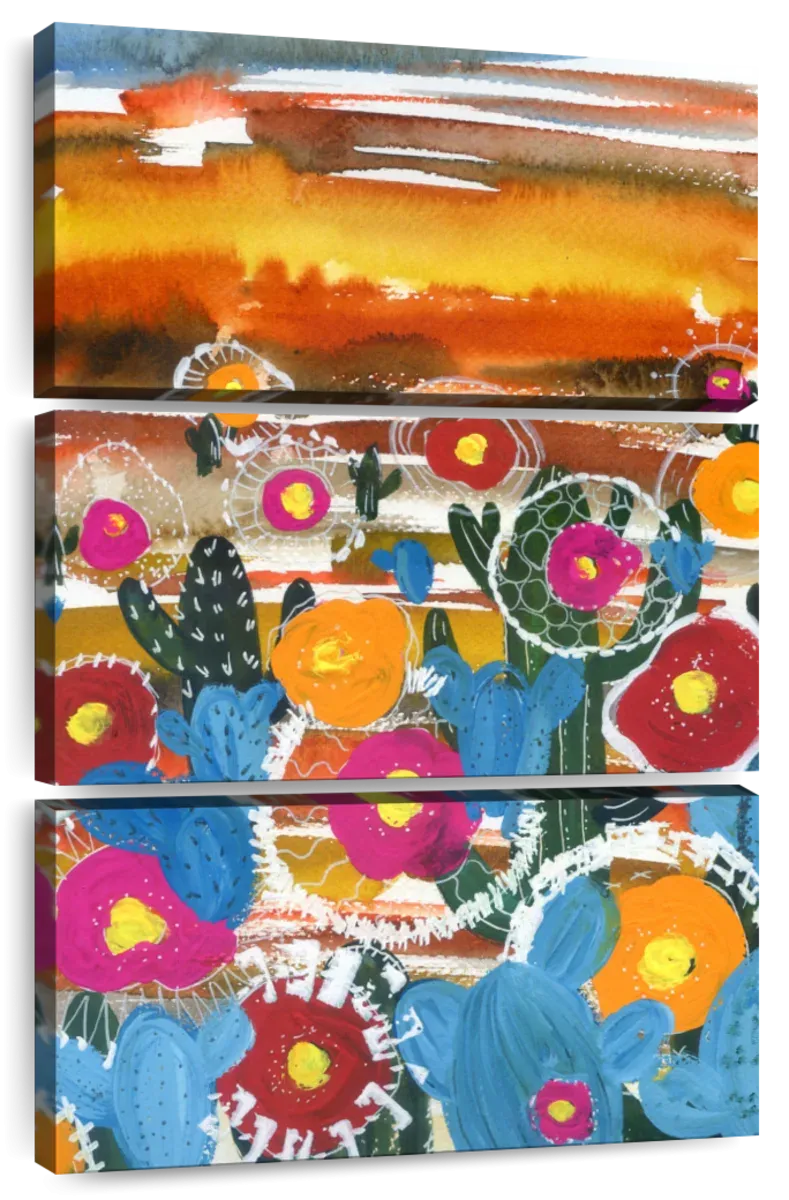 A Cactus Desert Wall Art