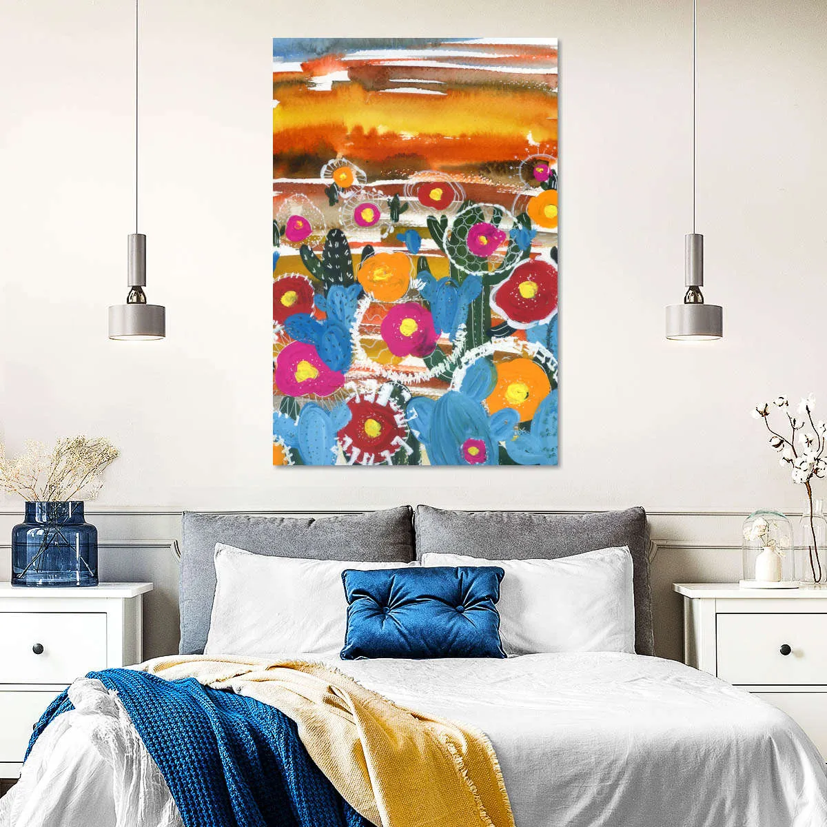A Cactus Desert Wall Art