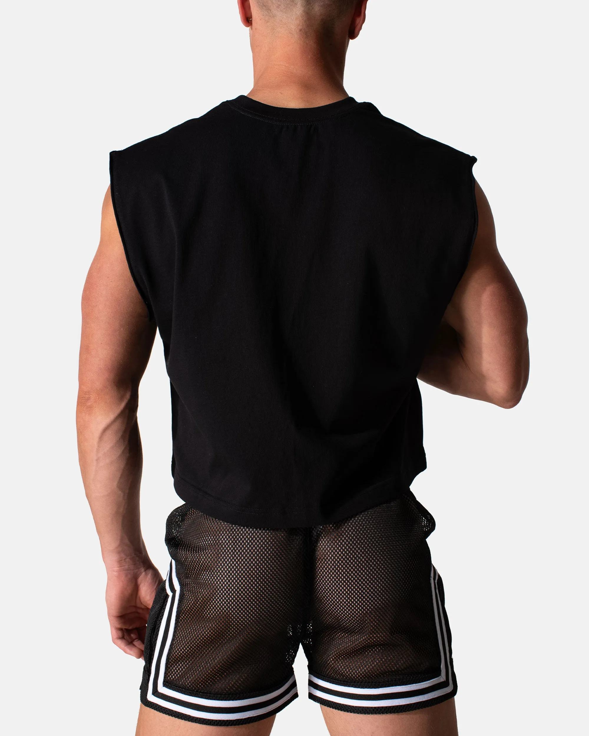 Abs Box Cut Tank - Print