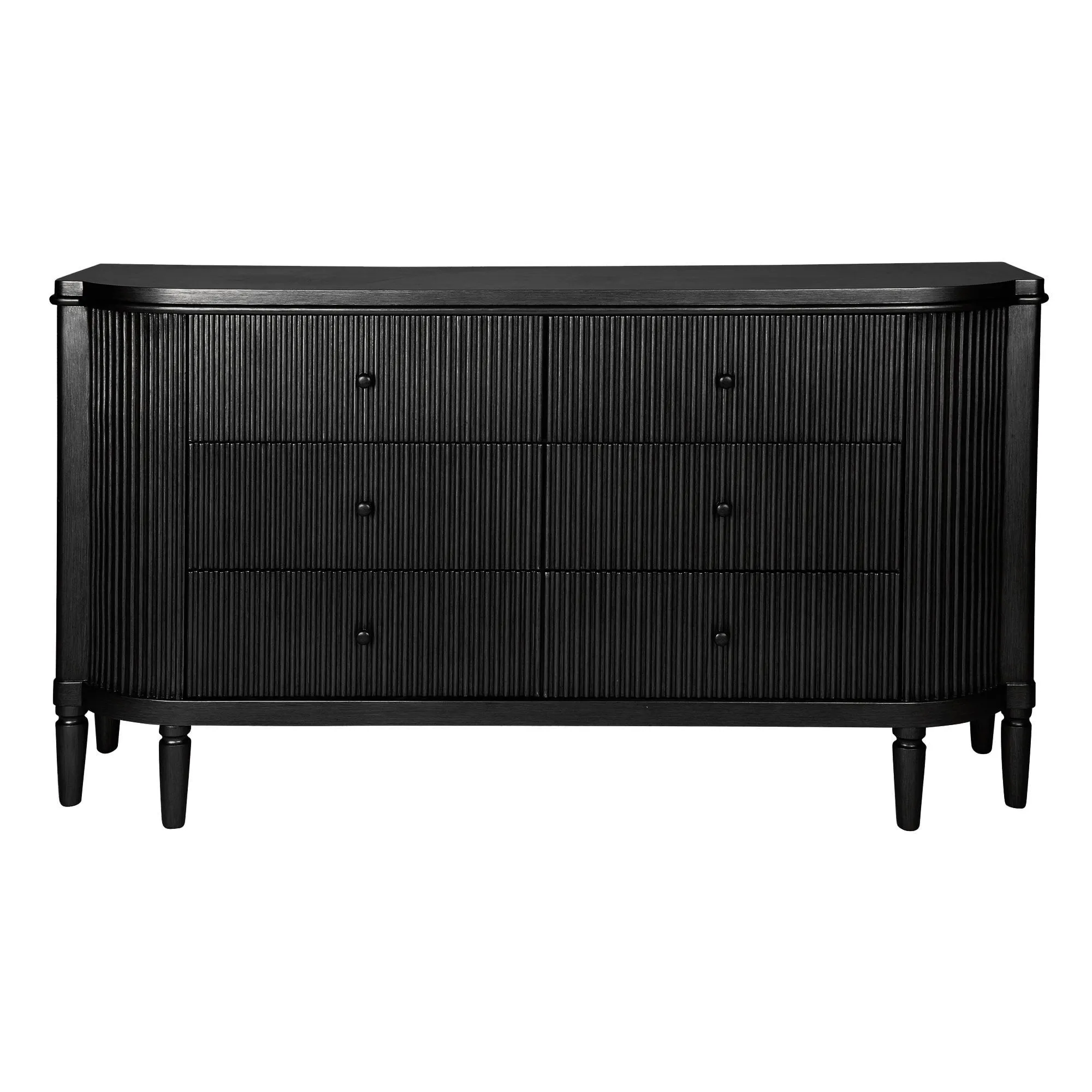 Allegra 6-Drawer Chest Black