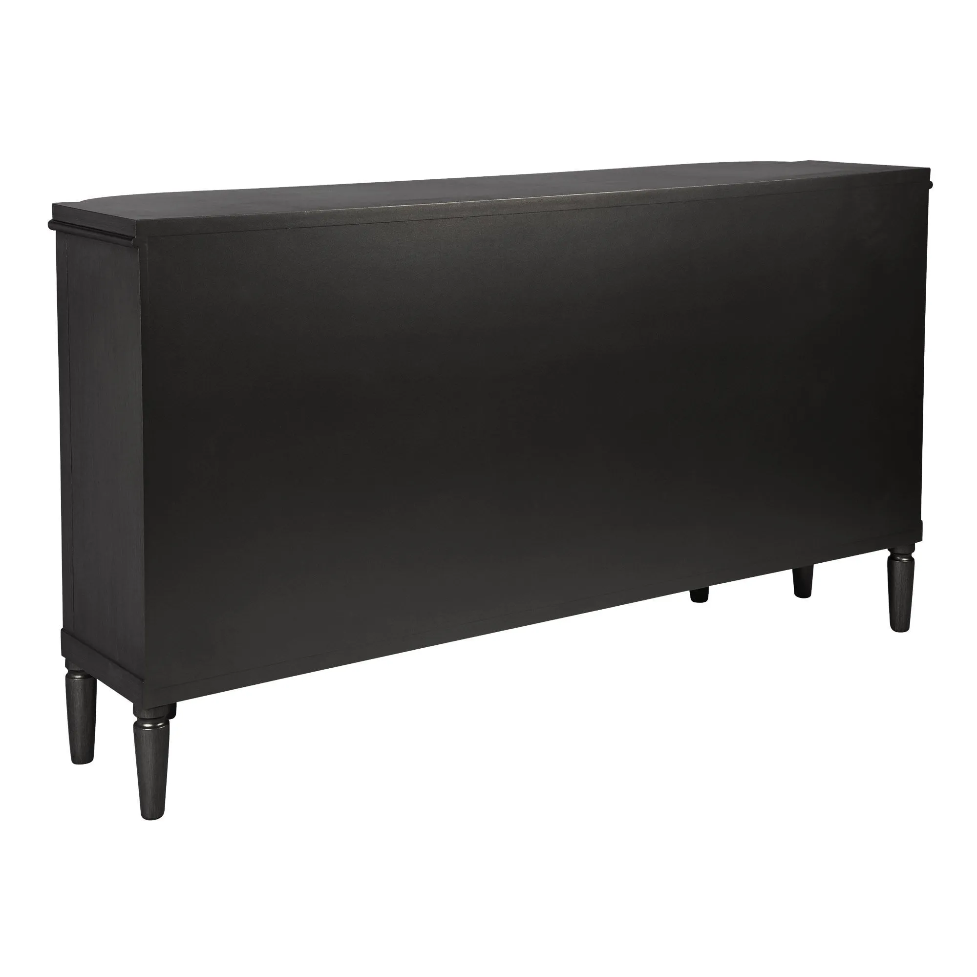 Allegra 6-Drawer Chest Black