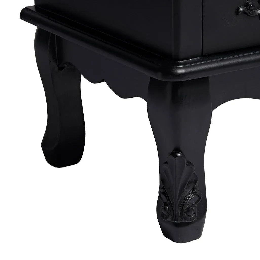 Antoinette Black 5 Drawer Narrow Chest