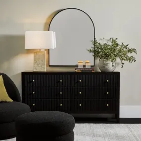 Ariana 6 Drawer Chest - Black