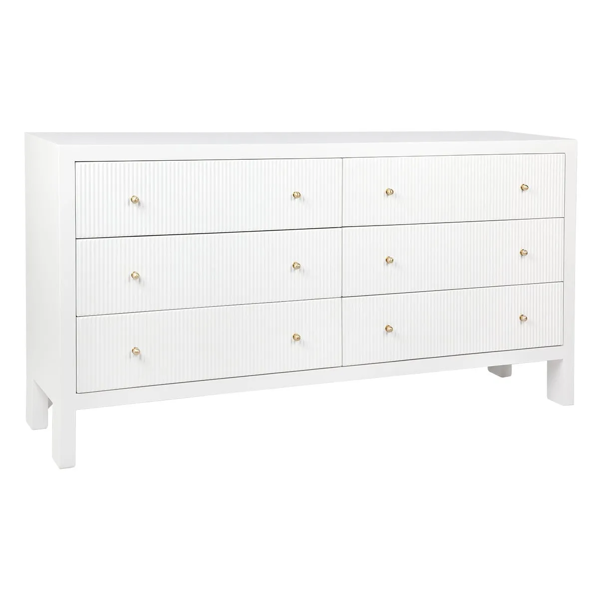 Ariana 6 Drawer Chest - White