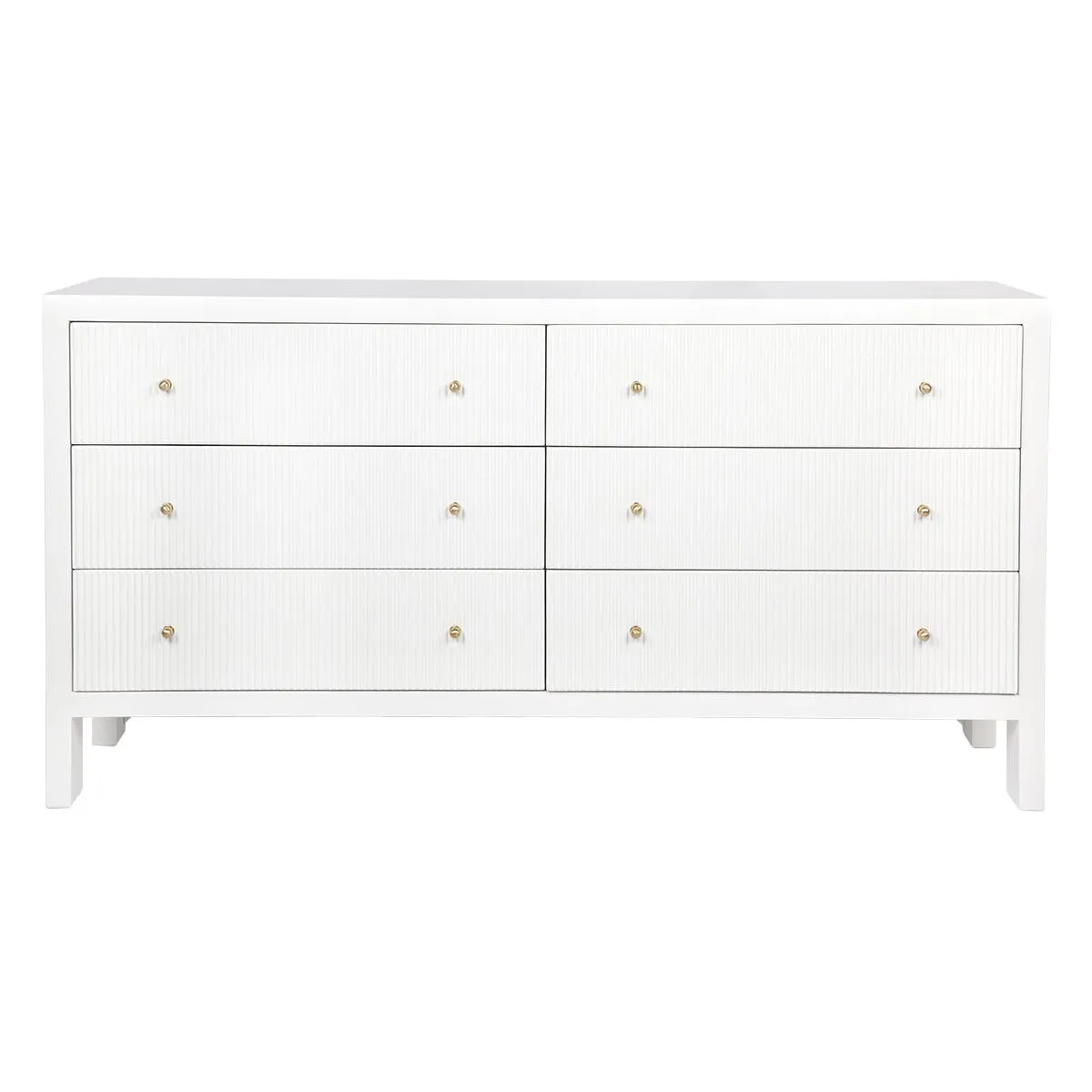 Ariana 6 Drawer Chest - White