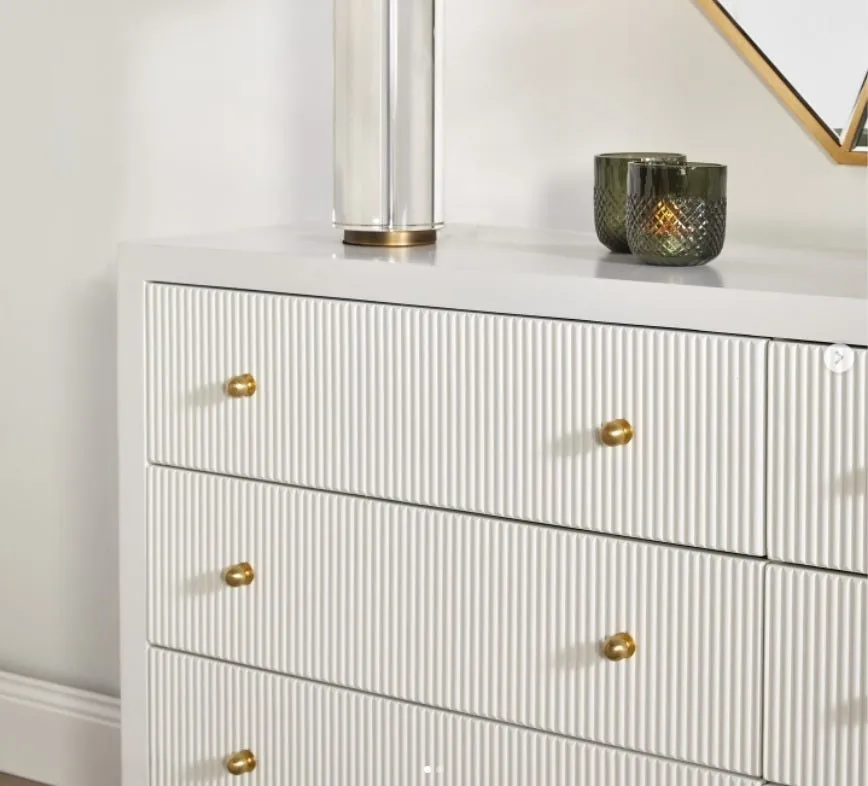 Ariana 6 Drawer Chest - White
