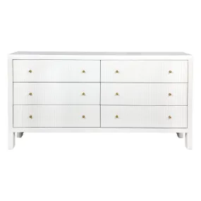 Ariana 6 Drawer Chest - White