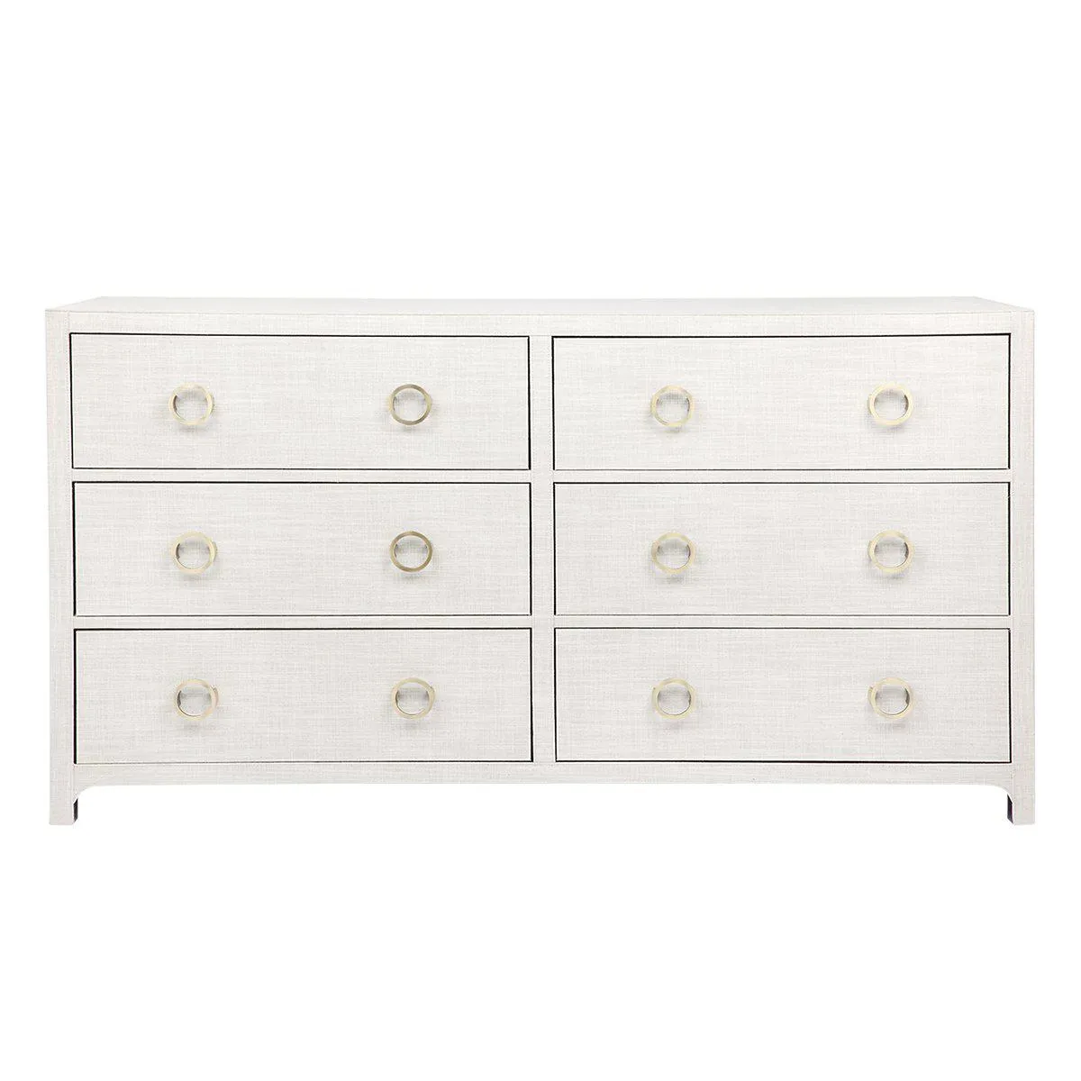 Astley 6 Drawer Upholstered Chest - Natural