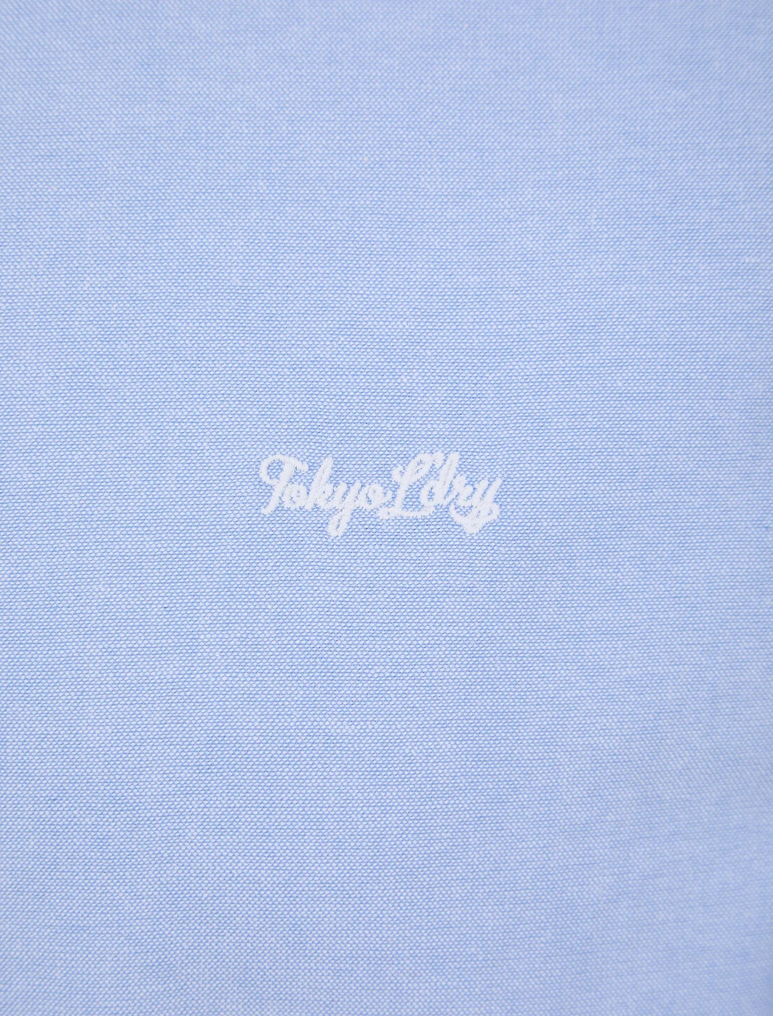 Augustus Oxford Cotton Twill Long Sleeve Shirt in Light Blue - Tokyo Laundry