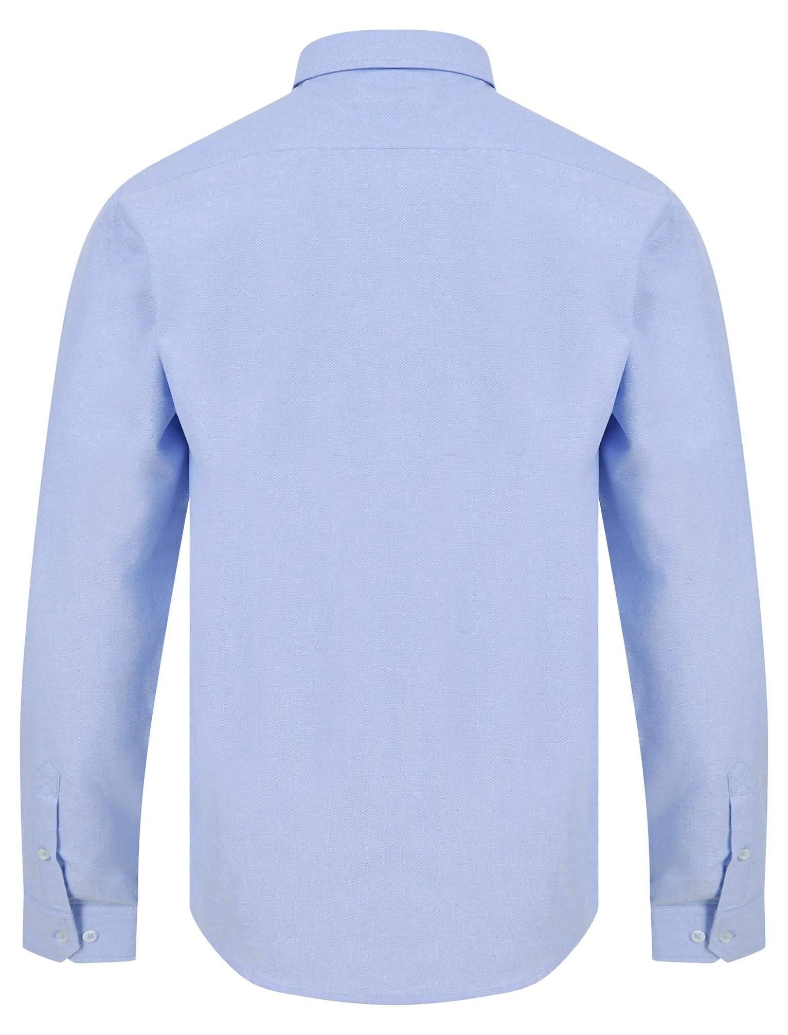 Augustus Oxford Cotton Twill Long Sleeve Shirt in Light Blue - Tokyo Laundry