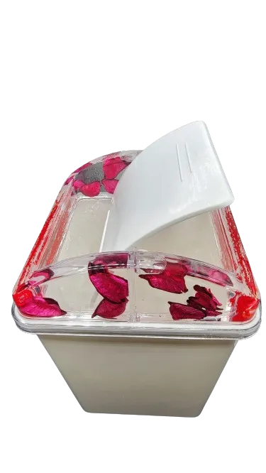 Bathroom Accessories Set Flower Petals Design