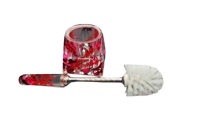 Bathroom Accessories Set Flower Petals Design