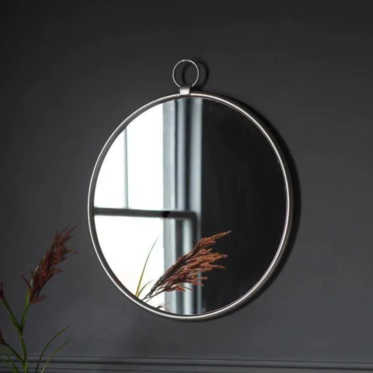 Bayswater Black Round Mirror - Various Finishes