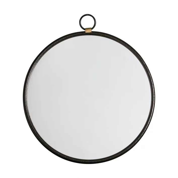 Bayswater Black Round Mirror - Various Finishes