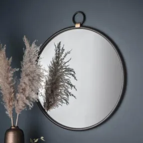 Bayswater Black Round Mirror - Various Finishes