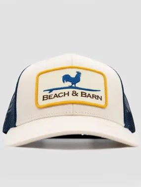 Beach & Barn HARD WORK Snapback Hat Birch Navy