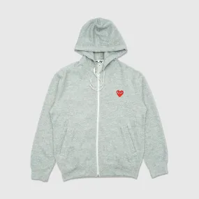 BIG RED HEART FULL ZIP HOODIE