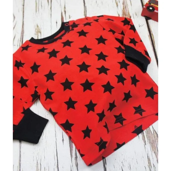 Blade and Rose Red & Black Start Top