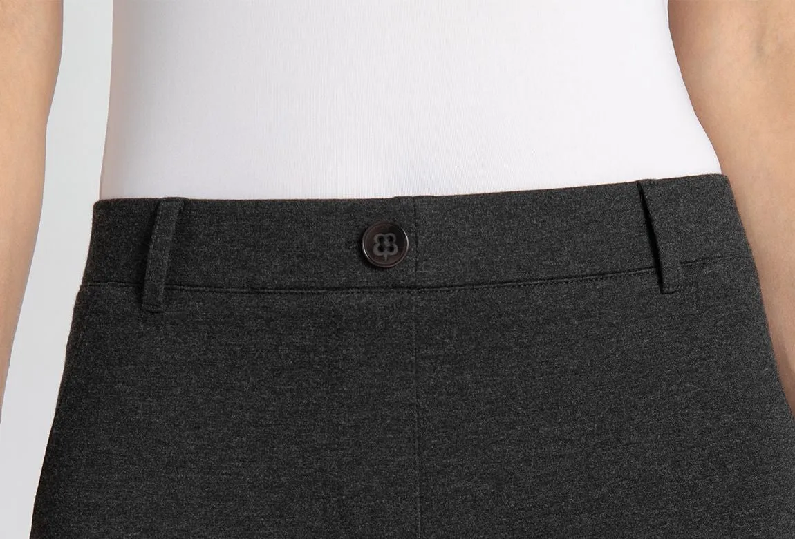 Boot-Cut | Two-Pocket Dress Pant Yoga Pants (Charcoal)