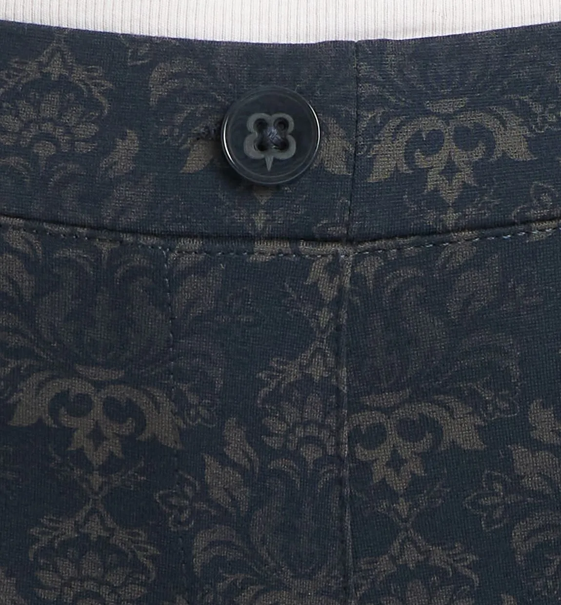 Boot-Cut | Two-Pocket Dress Pant Yoga Pants (Damask)