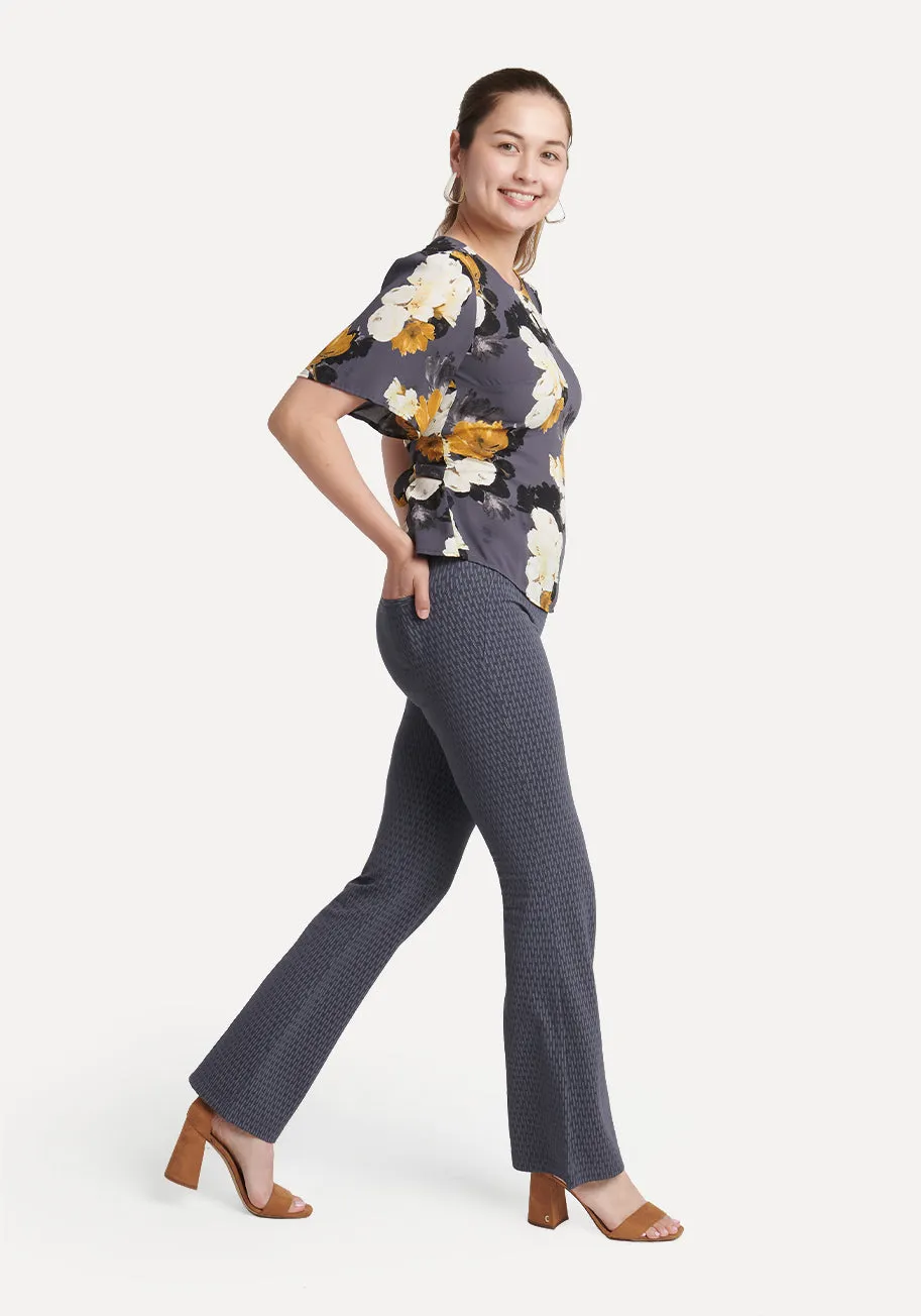 Boot Cut | Two-Pocket Dress Pant Yoga Pants (Limestone)