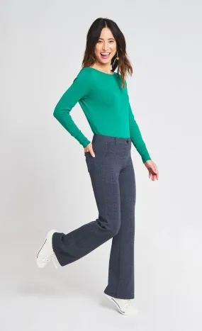 Boot Cut |Two-Pocket Dress Pant Yoga Pants (Marine Lynen)