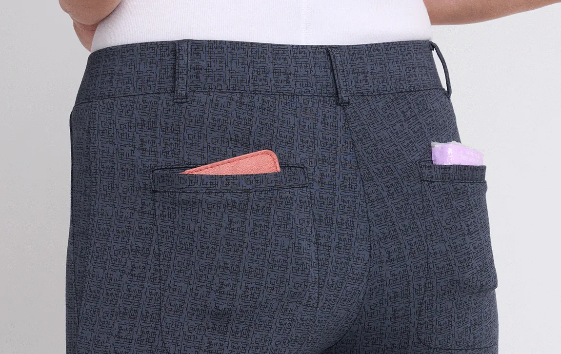 Boot Cut |Two-Pocket Dress Pant Yoga Pants (Marine Lynen)