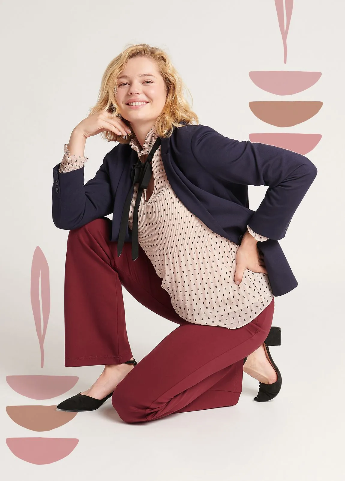 Boot-Cut | Two-Pocket Dress Pant Yoga Pants (Rooibos)