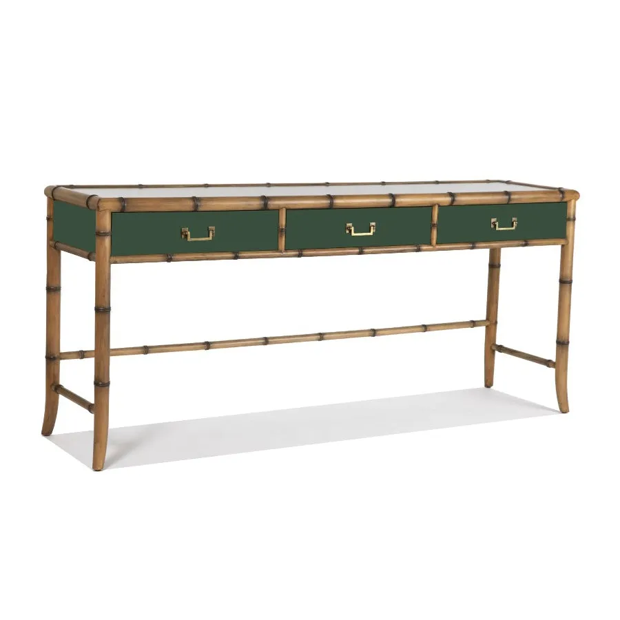 Bordeaux Large Console Table - Green