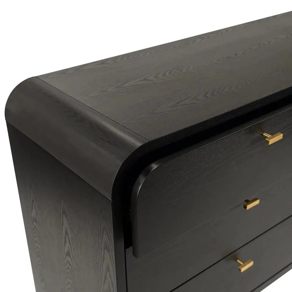 Carmen 6-Drawer Chest - Black