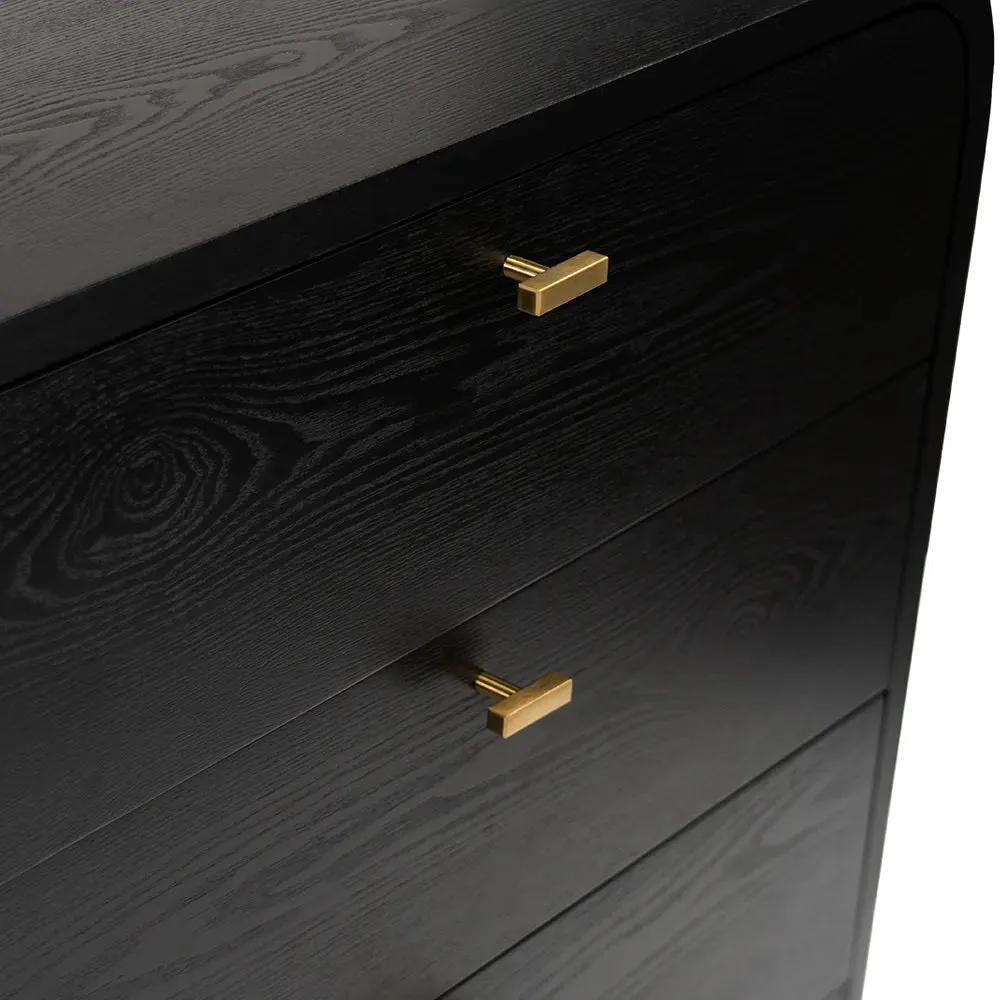 Carmen 6-Drawer Chest - Black
