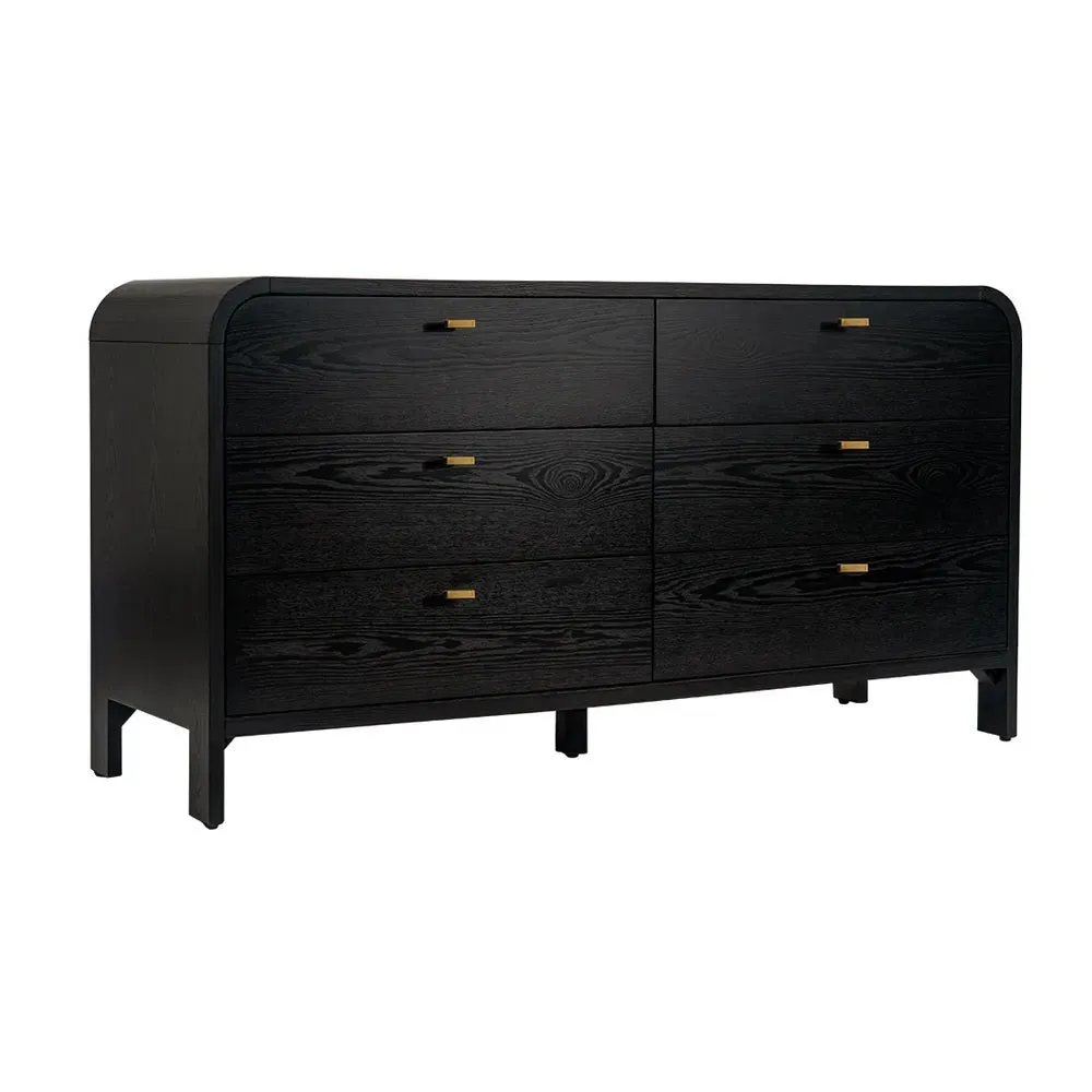 Carmen 6-Drawer Chest - Black