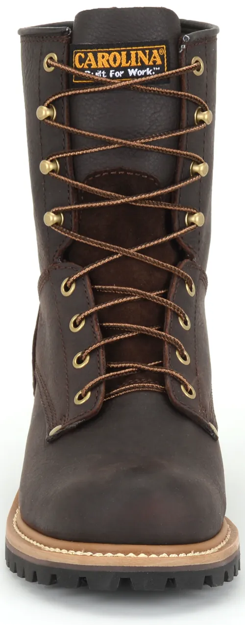 Carolina 8" Safety Toe Brown Logger #CA1821