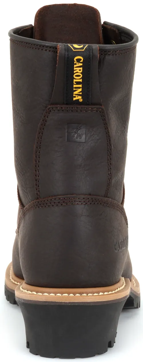 Carolina 8" Safety Toe Brown Logger #CA1821