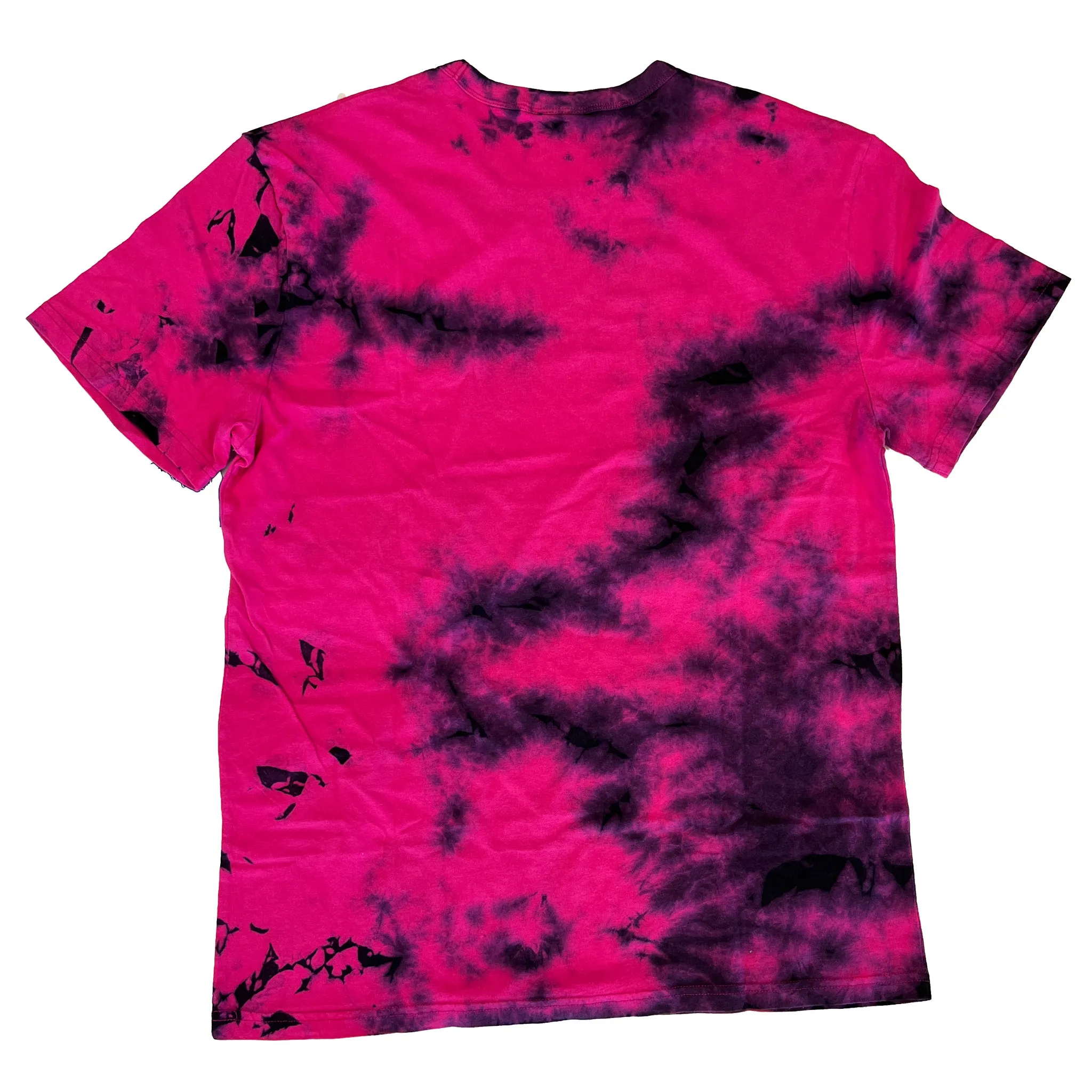 Champion Men's Embroidered C Logo Script Applique Galaxy Dye Tee