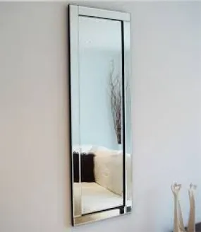 Classic mitre frameless venetian clear mirror 120 x 40 cm for collection