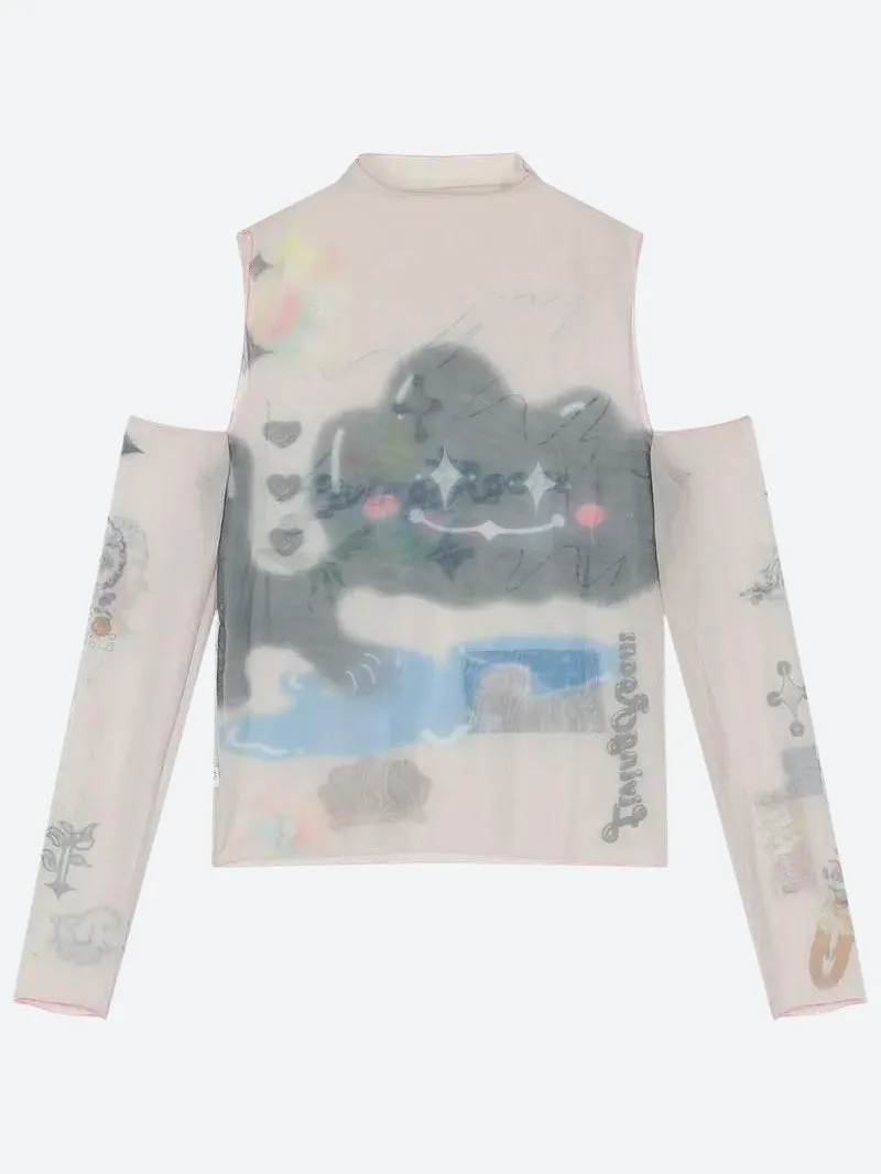 Cloud Monster Mesh Top