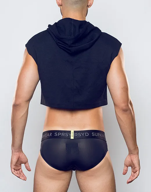 Cropped Hoodie - Black