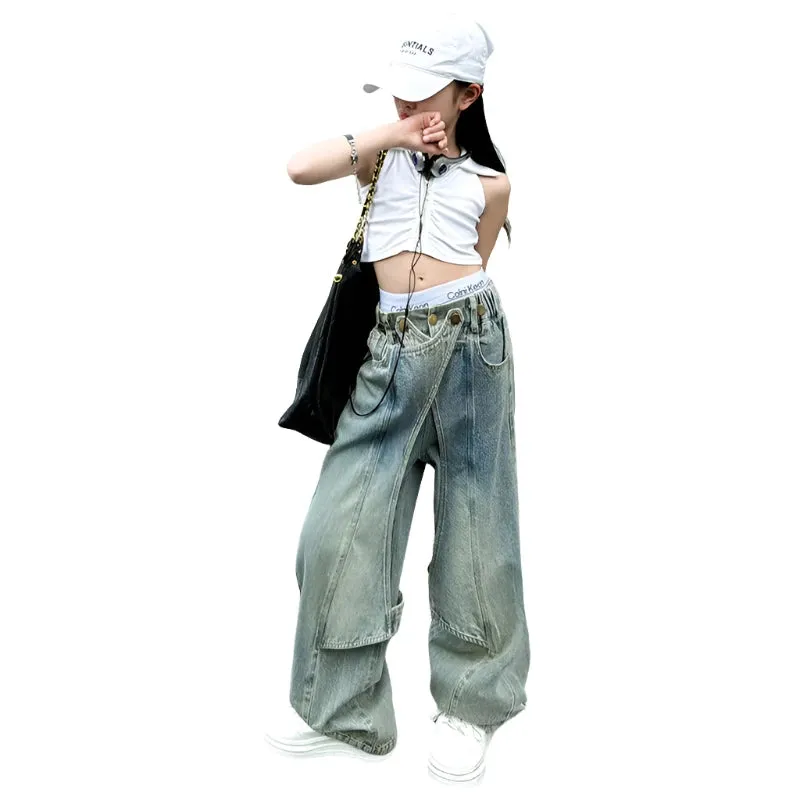Cross Denim Pant Set
