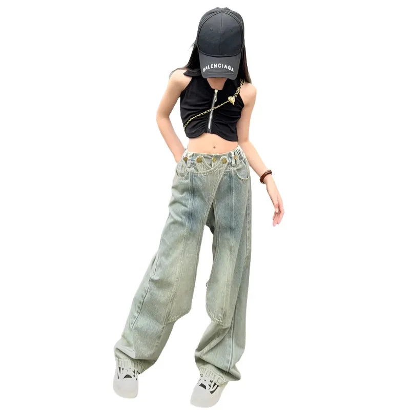 Cross Denim Pant Set